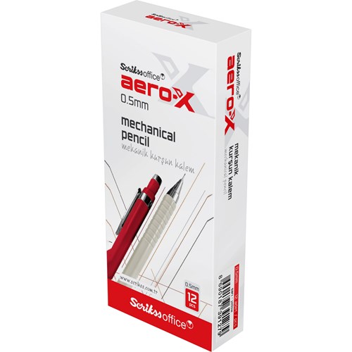 Aero-X Mekanik Kurşun Kalem 0.5 mm Sarı 12'li Kutu